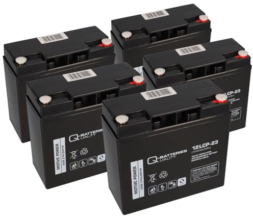 Akkusatz 60V 23Ah Statt 20Ah Für ECO Engel 500er Serie 5X 12V 23Ah AGM Akku - Langlebig - Wartungsfrei - Zuverlässig - Ersatzakku - Akku - Batterie