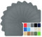 WILDREEDS Premium Quality Fabric Iron on Repair Patches 100% Cotton Iron on Patches for Clothing Inside & Outside Strongest Glue 3 by 4-1/4 (7.5 cm x 10.5 cm)-Dark Grey