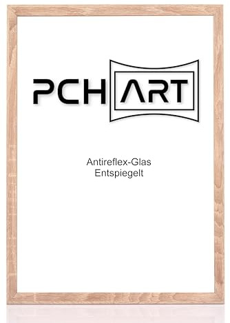 PCH[art] Bilderrahmen 'New Malmø - Anti-Reflex' | Farbe: Sonoma | Größe: 90x120 | eleganter Frame für Ihre Fotos und Motive