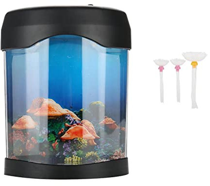 LED-Aquarium, Nachtlampe, LED-Farbwechsel, Mini-Fischlicht mit USB-Schnittstelle für Büro-Schreibtische, Schlafzimmer, Vivarium