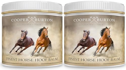 COOPER & BURTON Hufbalsam für Pferde | Hufpflege mit natürlichen Ölen für gesunde Hufe als SPARSET 2X 500ml | Fördert Hufwachstum & schützt vor Rissen | Intensive Feuchtigkeit für Pferdehufe