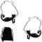 KUMSODE Katzen Ohrringe Damen Niedliche Tier 925 Sterling Silber Hoop Ohrring Hypoallergen S925 Schmuck Geschenk für Damen Mädchen