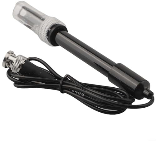 Für Arduino pH-Sensor-Kit 0–14 pH-Bereich | ≤ 5 s schnelle Reaktion BNC-Sonde mit 4 x M3-Halterungen | 5 V DC industrielle Erkennung für Hydrokultur/Aquarien (220 x 90 x 30 mm) (pH-Sonde)