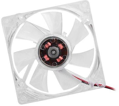 80mm LED Light PC Case Cooling Fan with Silent and High Airflow Blue