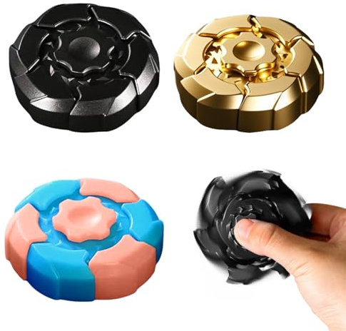 Fidget Spinner,Kreisel Spielzeug Metall,Handheld Fidget Roller Anti Stress Spielzeug für Autismus ADHS,EDC Spielzeug für Männlich Teenager
