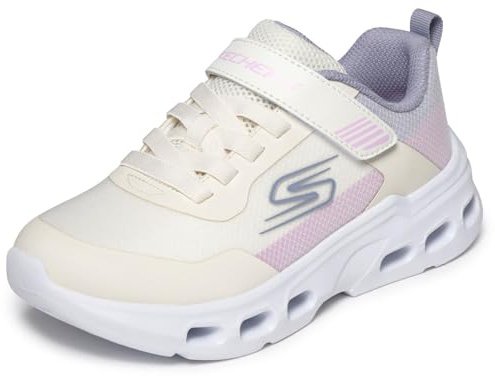 Skechers Mädchen Skechers Glide-Step Drift Turnschuhe, Natural Textile/Multi Trim, 34 EU