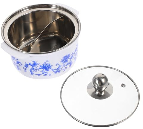 Kleiner Edelstahl Kochtopf mit Deckel Weihnachten Event | Küche und Home Cooking, Elegantes Design, Anti Scald Griff, Wärmespeicherung, Kompakt
