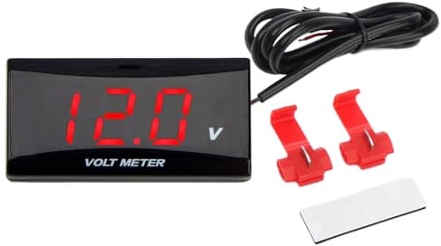 Testeur de tension de batterie, petit testeur électrique, indicateur de moniteur de batterie numérique électrique, pour bateau marine, voiture, moto, camion, RV, ATV, Sedan, Pickup SUV, tableau de