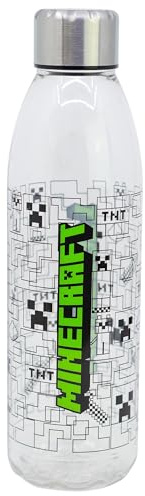 Stor Minecraft Trinkflasche 980ml Wiederverwendbar - Tritan BPA-frei - Auslaufsicherer Verschluss für Sport Schule Fitness Outdoor