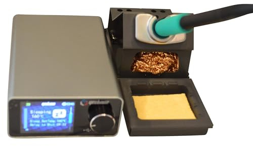 GEEBOON TC22 220W Soldering Station for 115/210/245/T12 Tip, 2 Soldering Tips (T245, SSD01)