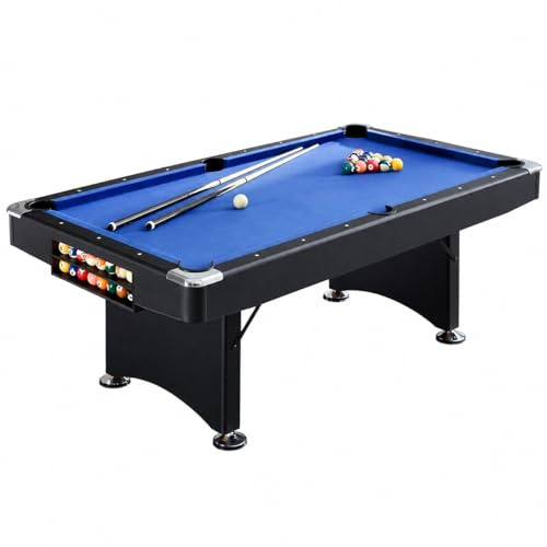 Billardtisch mit Tischtennisplatte Black, Blue 7-Foot