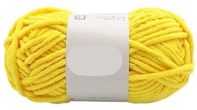 100g Ice Strip Line Handmade Crochet Yarn for DIY Knitting, Medium Thick Wool Ball for Bags, Coasters, and Blankets(07brightyellow)
