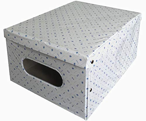 KANGURU Scatola salvaspazio in PVC con finestra trasparente, misura grande 40x50x25cm, Colori assortiti, 1 pezzo