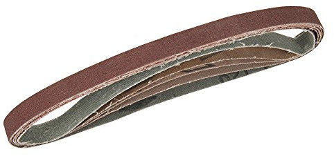 Silverline 910232 - Nastri Abrasivi, 13 X 457 Mm, 5 Pezzi, Set Grana, Assortito