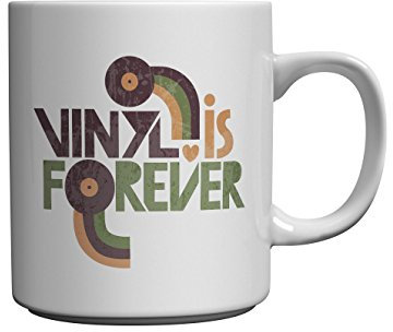 Vinyl Is Forever - Vintage Record LP Novelty Design Dishwasher Safe Ceramic Mug