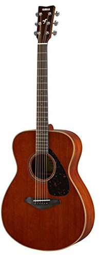 Yamaha FS850 Small Body Solid Top Acoustic Guitar, Mahogany