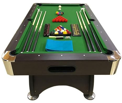 7 Ft Pool Table Billiard Playing Cloth Indoor billiards table new - Green Season