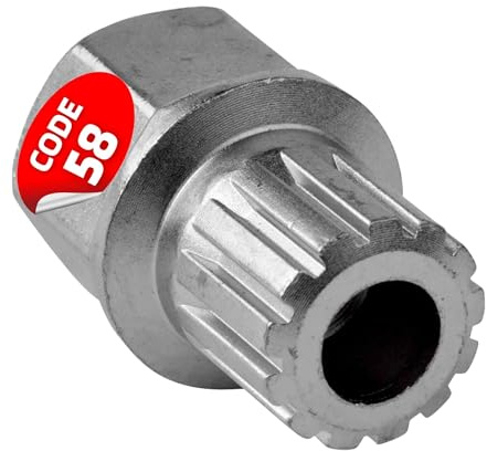 SW-Stahl 02382L-8 Felgenschloss Adapter 58 - VW Radsicherung Werkzeug | Ersatzschlüssel für Felgenschlösser bis 2012, Chrom-Vanadium-Stahl, zum Lösen und Sichern von Felgen und Reifen