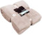 Unique Living - Justin - Fleece - Plaid - Kuscheldecke - 150x200 cm - Pebble