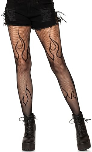LEG AVENUE Women's Dark Alternative Fishnet Tights Adult Sized Costumes
