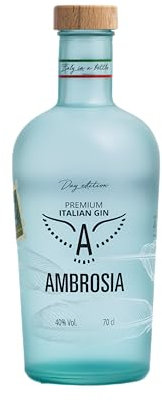 Ambrosia, Gin Distillato Day Edition, Bottiglia in Vetro Riciclato, 4 Botaniche, 40% Vol., 70 cl