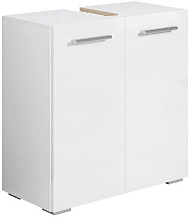 Badezimmer Badmöbel Jupiter - Weiß - Unterschrank Badmöbelset Badschrank Schrank Waschbeckenunterschrank