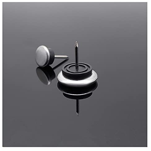 DLRSET Almohadillas de Fieltro Adhesivo, 10 PCS Silla Mueble Muebles Pies Fondo Pies Glides Skid Azulejo Plaza Piso Nail 4 0MM Clavo de Almohadilla Antideslizante de Hierro (Color : 40MM)