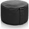 BODYMATE Yogakissen rund 31cm Durchmesser 16cm hoch Schwarz mit Buchweizen-Spelz Füllung – Maschinenwaschbarer Bezug aus 100% extra Dicker Baumwolle – Meditationskissen – Sitzkissen