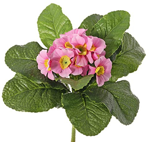 artplants.de Kunstblume Primel SUNDARA auf Steckstab, rosa, 20cm, Ø4cm - Seiden Primel