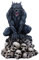 Nemesis Now Moon Shadow Wolf Figur, Grau, 15 cm
