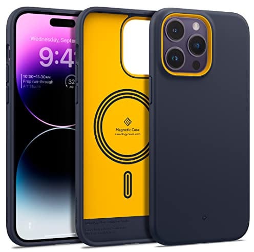Caseology Nano Pop Mag Case Compatible with iPhone 14 Pro Max - Blueberry Navy