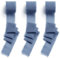 CHUQING 38mm x 6m Geschenkband Schleifenband, 3 Rollen,Blau,Chiffon,Festival Bänder für Geschenkverpackung,Hochzeit,Blumenstrauß