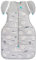 Love To Dream Übergang Pucksack, Baby Schlafsack, Large (8,5-11kg), ideal für kalte Raum Temperaturen (< 16°C), Arme hoch, zweiweg-Reißverschluss für einfaches Windelwechseln, abzippbare Flügel, Grau