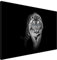 Estika Leinwand bilder - Schwarz-weißer Tiger, Blau Augen - 120x80 cm, 1 teilige kunstdruck - Wandbilder wohnzimmer, schlafzimmer, Moderne wanddeko, Bild auf leinwand - Tiere bilder - 4968A_1B