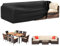 Funshot Abdeckung Gartenmöbel Wasserdichte, 250x200x90cm, Schutzhülle für Gartentische, 420d Oxford-Gewebe, Rechteckig Abdeckplane Gartenmöbel, Schutzhülle für Loungemöbel, Terrassenmöbel, Sofahülle