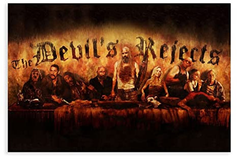 HDTS Film The Devil's Rejects Leinwand-Poster, Wandkunst, Dekoration, Bild für Wohnzimmer, Schlafzimmer, Dekoration, Rahmen: 50 x 75 cm