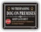 Beware of Dog Sign, Yuntarda Dog on Premises Close the Gate Yard Sign 15x20cm Aluminum Metal Sign Keep Gate Shut Stop Sign