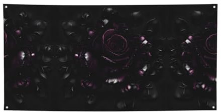 Festliche Allzweck-Flaggen mit Gothic-Rosen-Aufdruck: Top-Choice-Event-Banner für lebendige Feiern