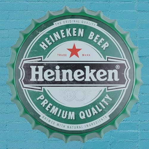 A.F.N.A.L Metal Sign - Beer Decorative Hanging Bottle Cap for Home & Bar, Vintage Wall Art Tin Green Plaque Plat Decoration for Man Cave & Garage, 13.8 x 13.8 x 1.6