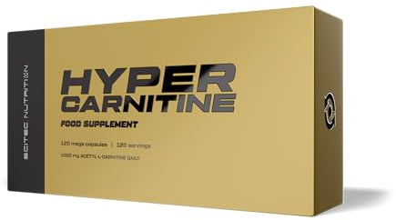 Scitec Nutrition Hyper Carnitine - Acetyl-L-Carnitin-Kapseln | Acetyl-L-Carnitin-Formel - Kapselformat - Leicht zu schluckende Kapseln - 120 Kapseln