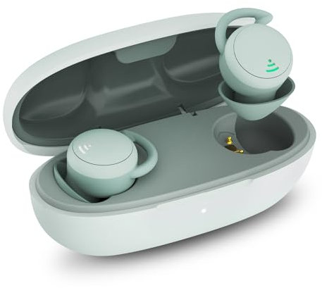 SZHTFX Sleeping Phone, Wireless Sleeping Earphones, Painless, Ultra Lightweight, 0.08 oz (2.1 g), Mini Size, In-Ear Type, High Sound Insulation, Day and Night Earphones (Green)