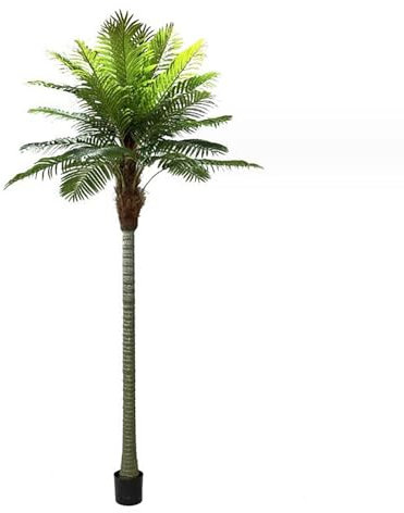 YuanSpring Arbre Artificiel décoratif Grand cocotier simulé sur Pied, Grande Plante Tropicale en Pot, Arbre paysager décoratif, Palmier(280cm)
