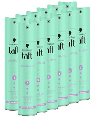 Schwarzkopf Taft Haarspray Volumen (12x 250 ml), Haltegrad 3 Haarstyling, Haarspray für alle Haartypen, Volumen-Haarspray, vegane Formel*