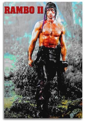 DATOZA Rambo Colors Creative Art Poster Dekorative Malerei Leinwand Wandkunst Wohnzimmer Poster Schlafzimmer Malerei,Wandkunst Bilddruck Moderne Familienzimmer Dekor 12x18inch(30x45cm)