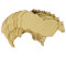 10 x Holz-Schaf stehende Schafe, Bastelformen, 3 mm, Sperrholz, Tiere, Landwirtschaft (5 x 7,5 cm, Loch oben mittig)