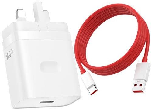 ACAGET 65W Warp Charger for OnePlus, 6A/1M USB C Cable, 30W Supervooc Charger Dash Fast Plug Wall Power Adapter for OnePlus Nord CE 2/Nord 2/N10/ 8 Pro/8/7T 7 Pro/7T/ 7/ 6T/6 5/5T for OPPO for realme