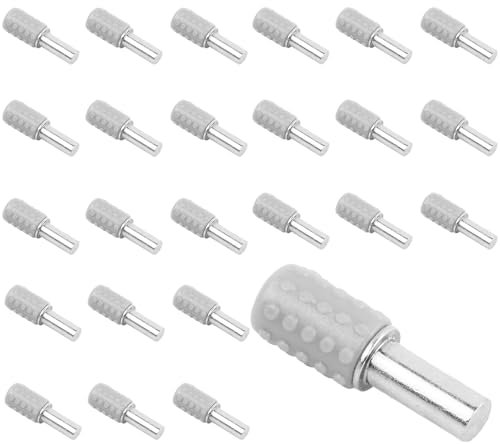50 Pièces Tiges support d'Étagère, Goupille de Support d'Étagère Auto 5 * 25mm, Étagère Broches Cheville Supports, Taquet Etagere Tablette Goupille pour les Armoires, les Étagères
