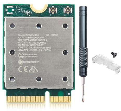 WiFi 7 QCNCM865 M.2 Key E WiFi Karte BT5.3 Tri-Band Netzwerkkarte 5800Mbps M.2 CNVIo Wireless Adapter für alle AMD Motherboards Win 11 Only