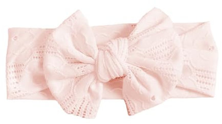 OUDQFCJ Fascia Capelli Neonata Deformabile con Ampio Bordo Neonati Bambine Fascette Capelli e Fiocchi Accessori per Capelli Morbidi (Rosa)