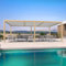 PURPLE LEAF Pergola Bioclimatica in Effetto Legno Alluminio 3,5 x 6,35 m, Gazebo da Giardino Esterno Impermeabile con Lame Orientabili, Pergola per Terrazza, Giardino e Carport, Legnoso